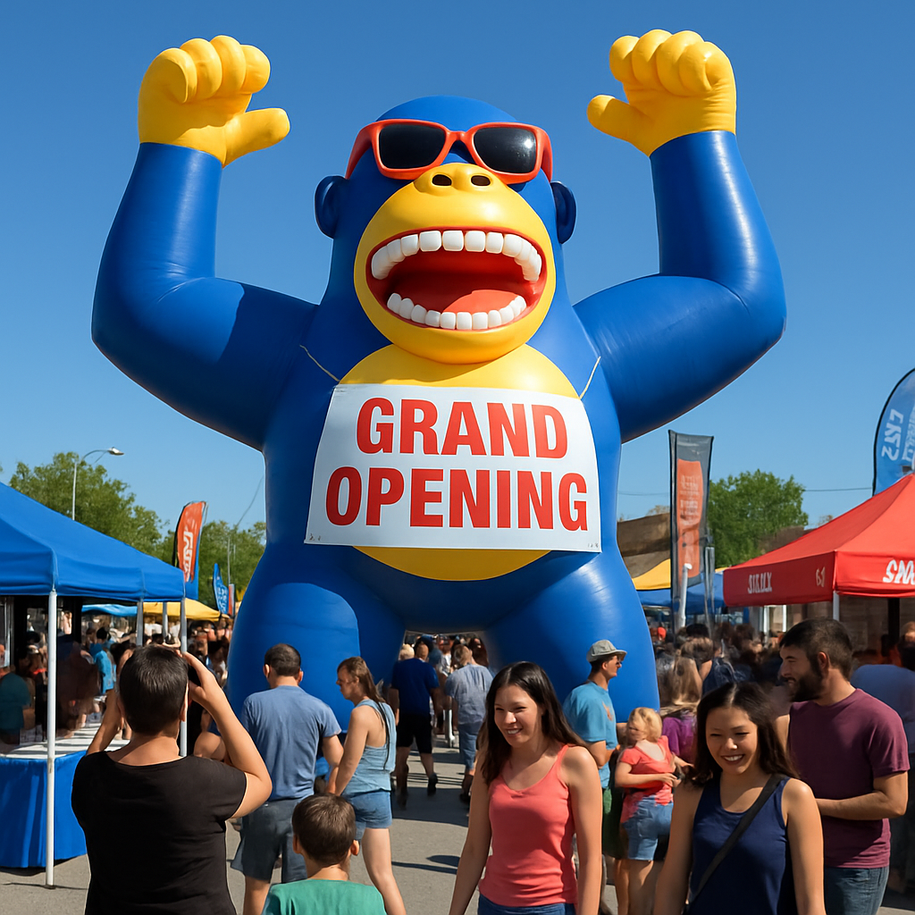 Benefits of Using Inflatable Gorillas for Outdoor Advertising  