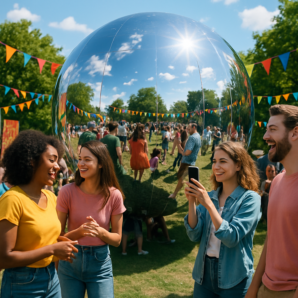 Discover the Engaging Promotional Products for Events Using Giant Reflective Bubble Balls  