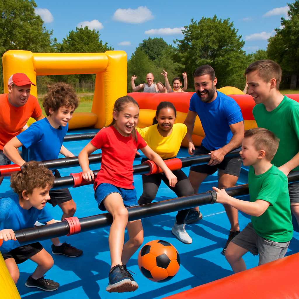 Engaging Team-Building Activities with Inflatable Foosball Soccer Engaging Team-Building Activities with Inflatable Foosball Soccer