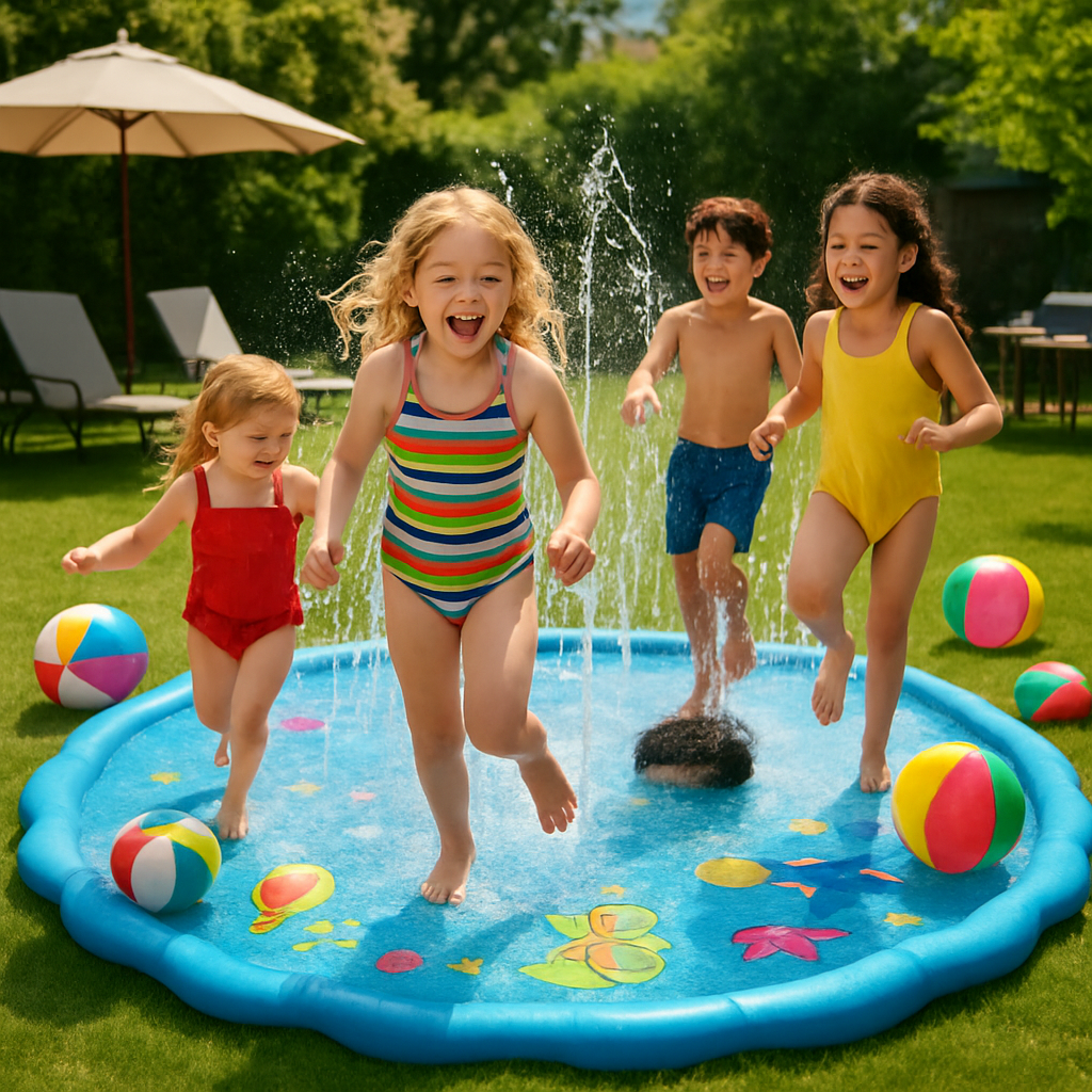 The Best Splash Pad Sprinkler Pool Features for Hot Weather Play  