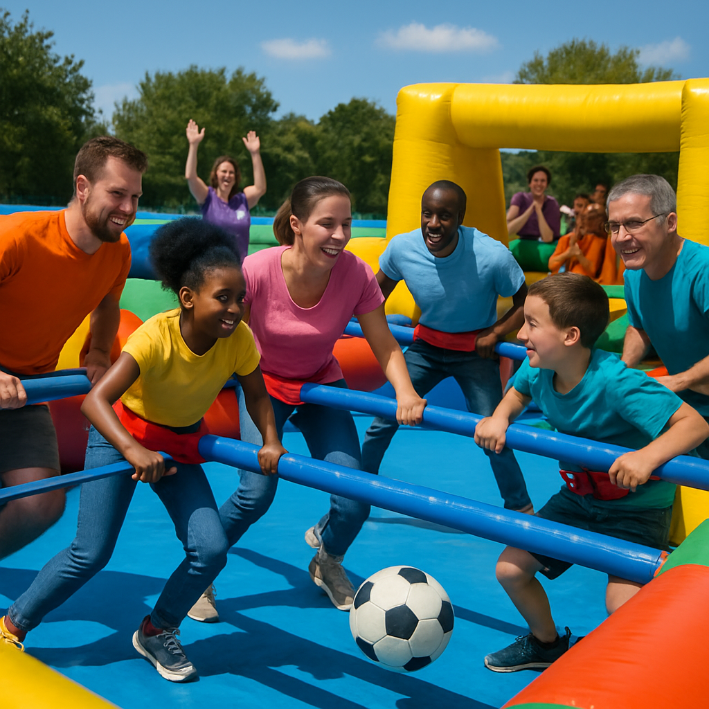 Why Inflatable Human Foosball is the Perfect Team-Building Activity  