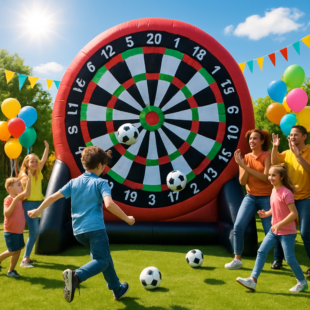 Thrilling Challenges: Exciting Inflatable Games for Parties Combining Soccer and Darts  