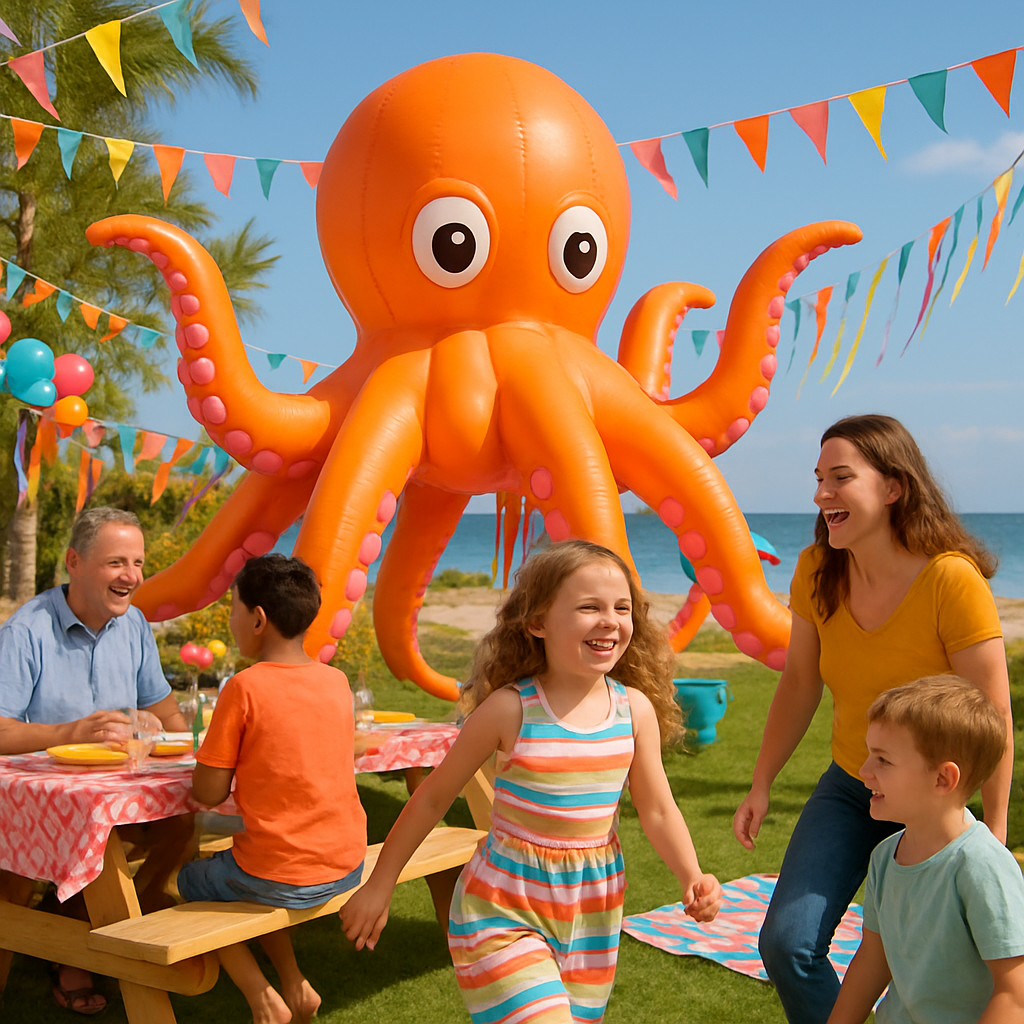 Transform Your Outdoor Gatherings with Giant Inflatable Octopus Balloon for Outdoor Party Decor  