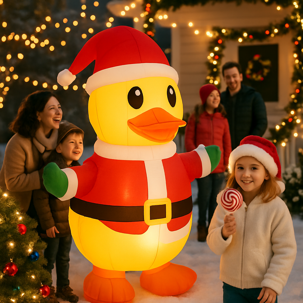 Creative Ideas for Incorporating Festive Inflatable Christmas Duck Designs into Your Outdoor Celebrations  