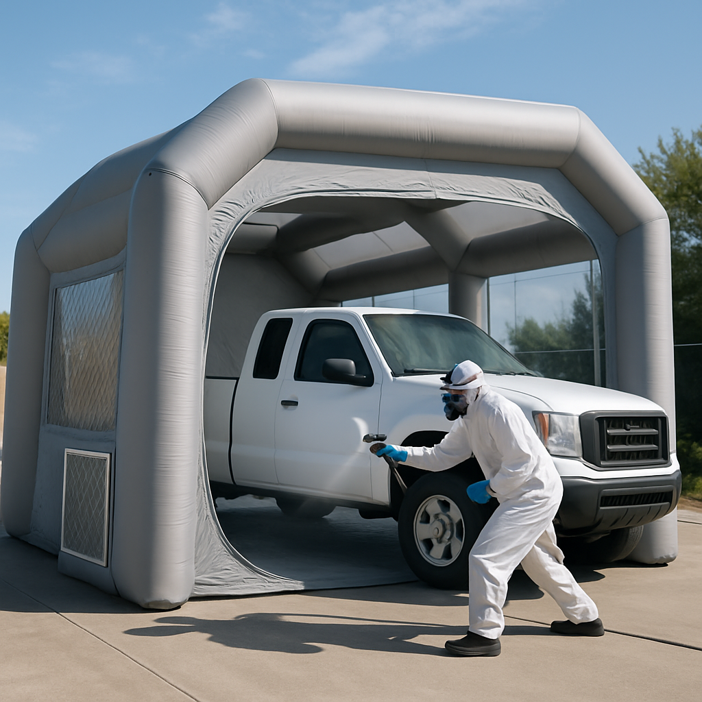 How to Set Up an Inflatable Spray Booth for Trucks: A Step-by-Step Guide  