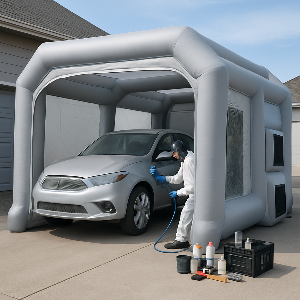 Understanding the Advantages of Using an Inflatable Paint Booth for Auto Projects  