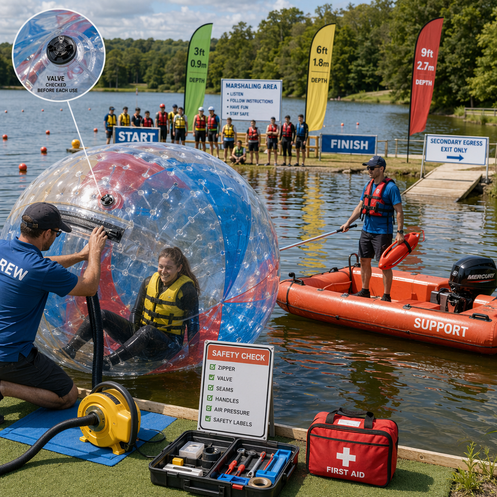 Activities, Event Ideas and Maintenance for Your Inflatable Human Hamster Ball on Lake