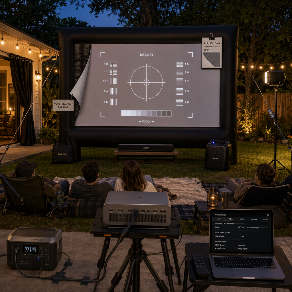 Compatibility and Technical Setup: Projector Placement, Audio Options, and Ambient Light Management Compatibility and Technical Setup: Projector Placement, Audio Options, and Ambient Light Management