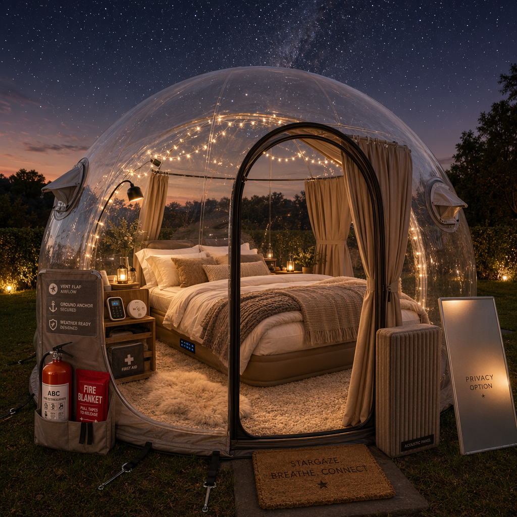 Designing the perfect experience: lighting, bedding, privacy solutions, and safety for overnight stays Designing the perfect experience: lighting, bedding, privacy solutions, and safety for overnight stays