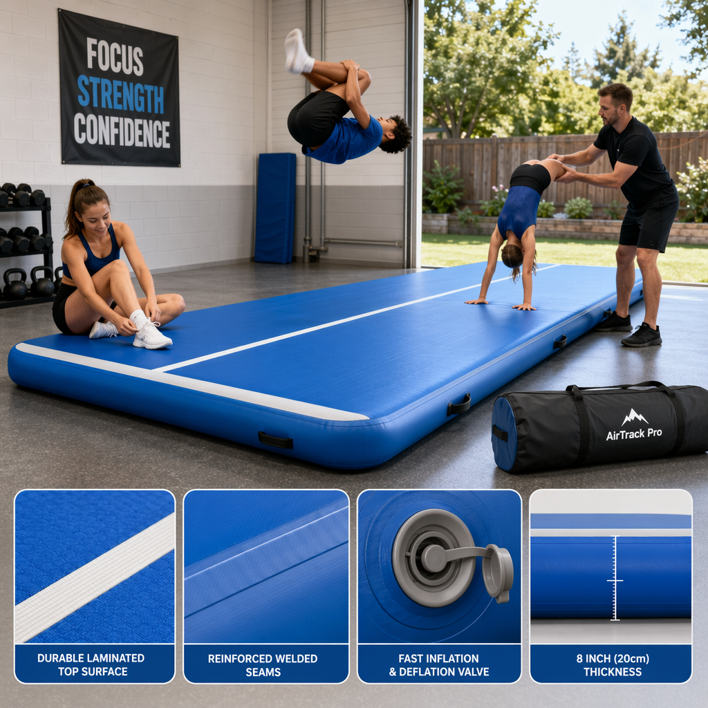 Features and Benefits of a Durable Springy Inflatable Mat for Safe Floor Routines and Skill Progression