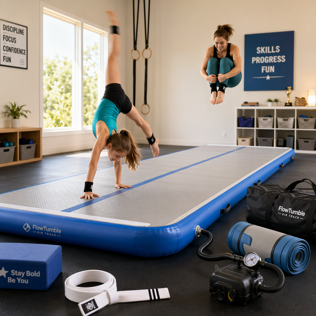 How the Best Inflatable Gymnastics Air Track Mat for Home Tumbling Practice Reduces Joint Impact and Enhances Skill Progression