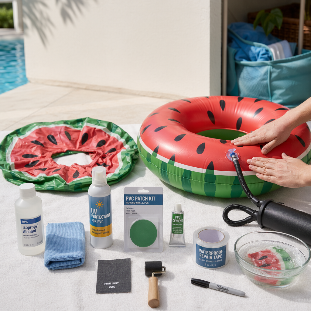 How to Inflate, Deflate, Maintain, and Repair Your Watermelon Swim Ring How to Inflate, Deflate, Maintain, and Repair Your Watermelon Swim Ring