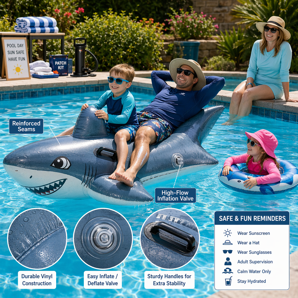 How to Use the Inflatable Shark Pool Float for Adults and Kids Lounge: Tips for Relaxing, Drifting, and Play How to Use the Inflatable Shark Pool Float for Adults and Kids Lounge: Tips for Relaxing, Drifting, and Play