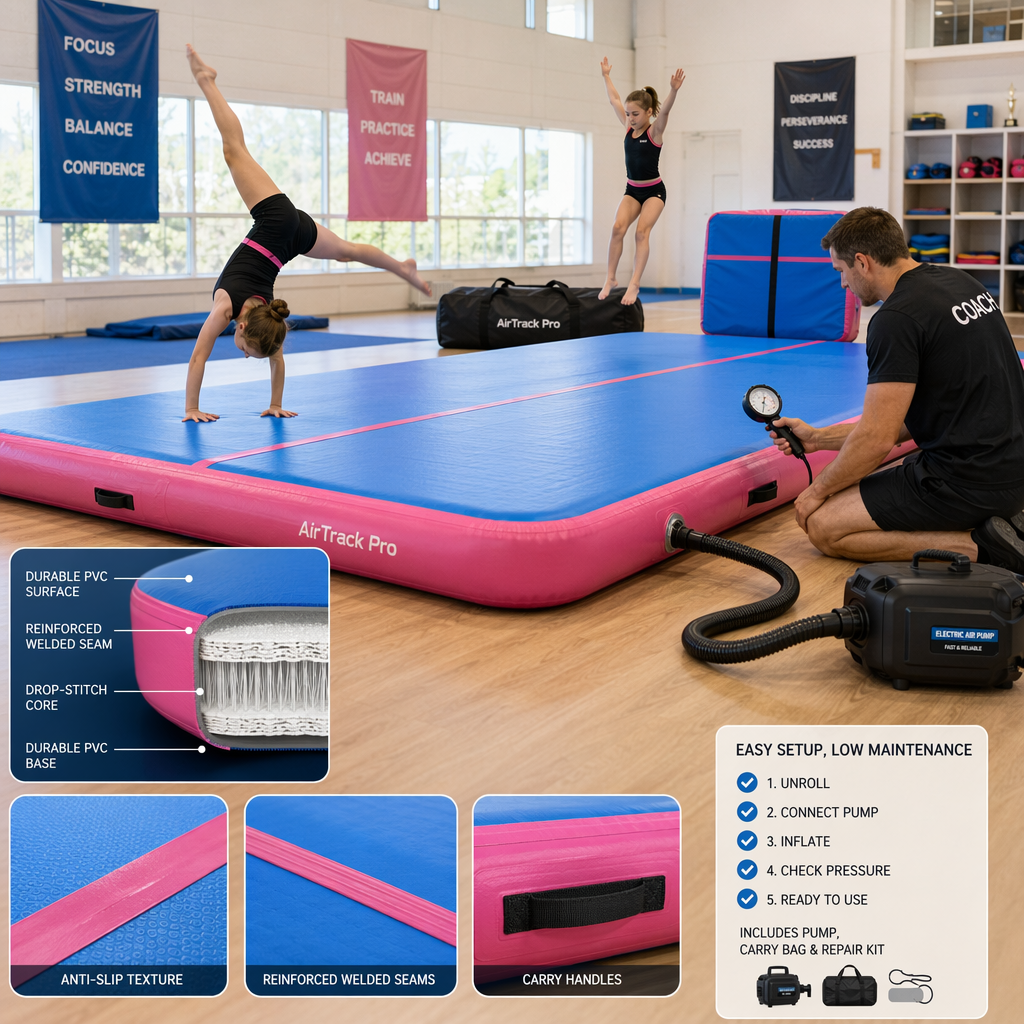 Key Features and Benefits of a Durable Low-Maintenance Inflatable Tumble Track With Pump Included Key Features and Benefits of a Durable Low-Maintenance Inflatable Tumble Track With Pump Included