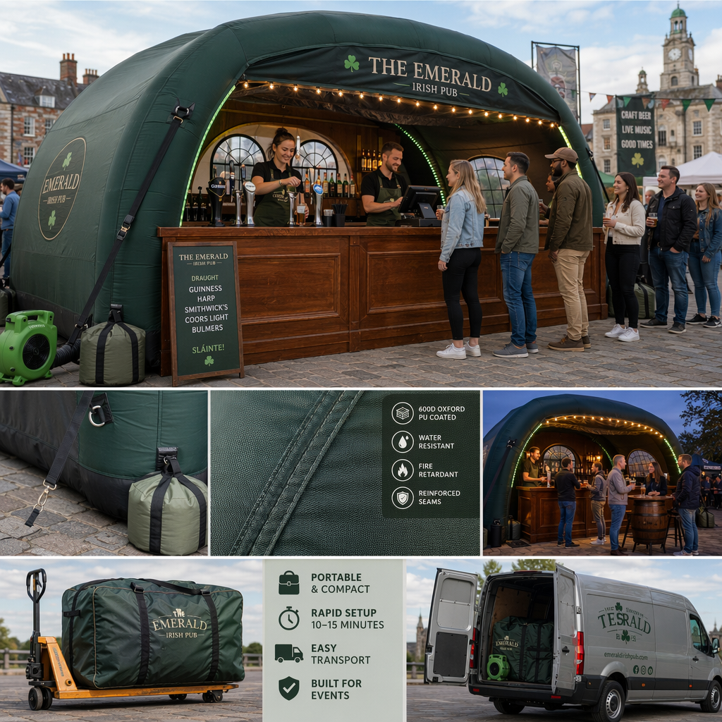 Key Features and Benefits of an Inflatable Irish Pub Bar Tent for Outdoor Festivals and Markets Key Features and Benefits of an Inflatable Irish Pub Bar Tent for Outdoor Festivals and Markets