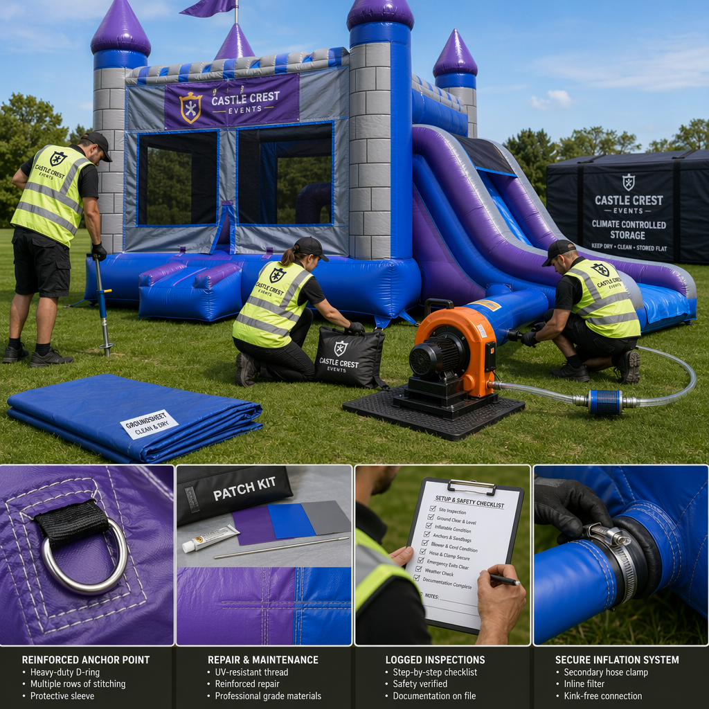 Maintenance, Setup, and Storage Best Practices for Durable Commercial-Grade Inflatable Slide and Castle Rentals for Events