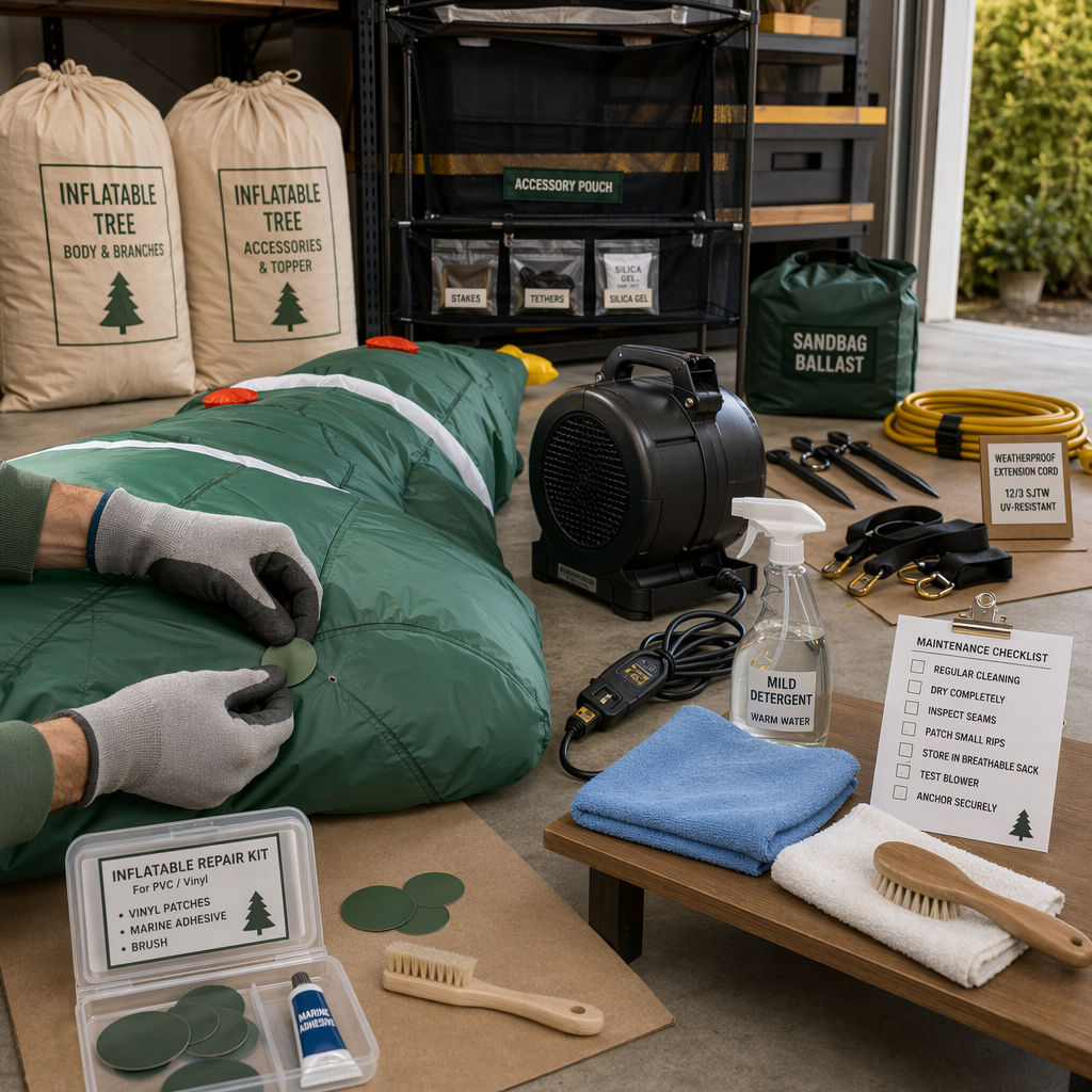 Maintenance, storage, and safety best practices to keep seasonal inflatable trees looking their best