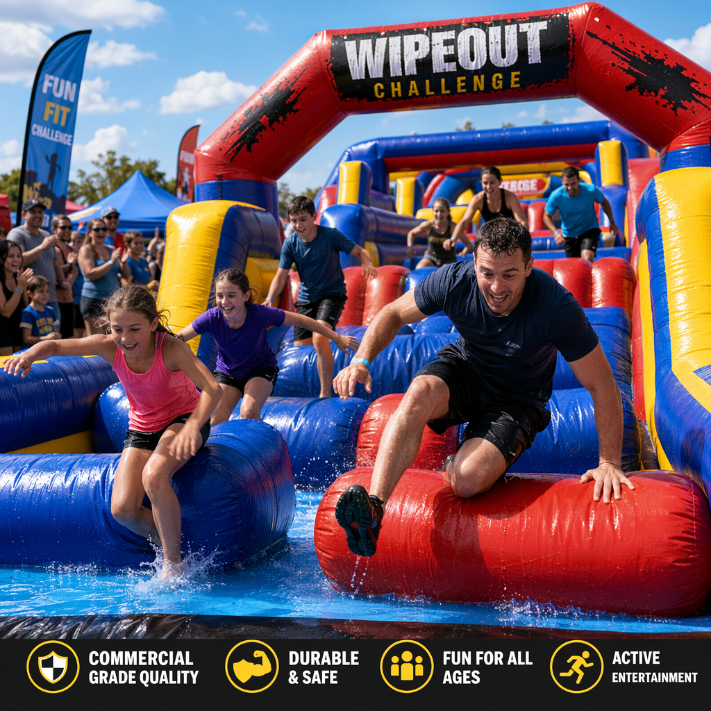 Maximizing Fun and Physical Activity with Inflatable Wipeout Structures Maximizing Fun and Physical Activity with Inflatable Wipeout Structures