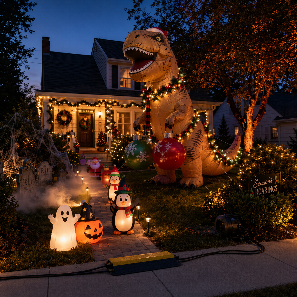 Styling and placement ideas for outdoor displays: Halloween haunts, Christmas cheer, and year-round event themes Styling and placement ideas for outdoor displays: Halloween haunts, Christmas cheer, and year-round event themes