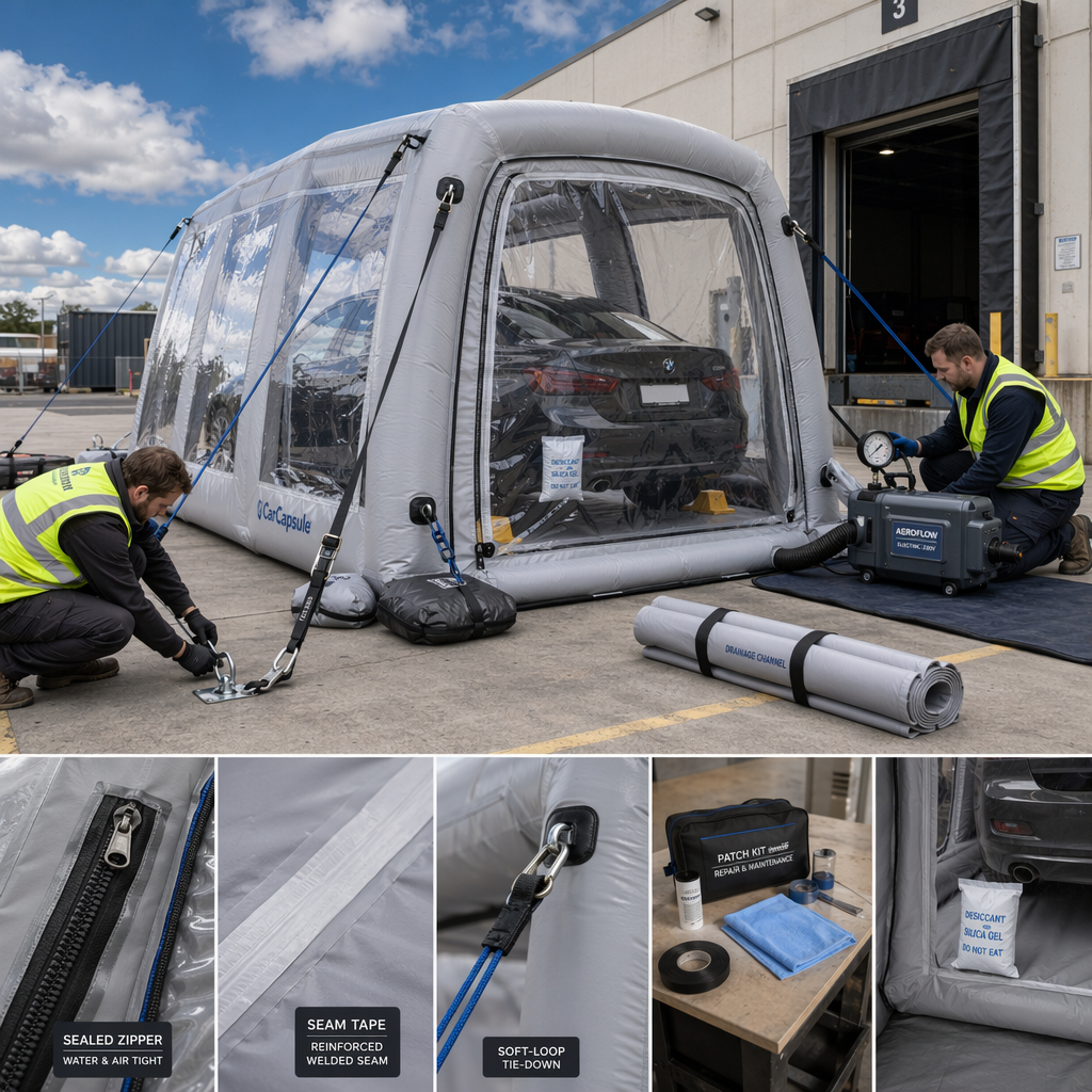 Use Cases and Setup Best Practices for Temporary Car Storage Inflatable Capsule for Transport and Protection Use Cases and Setup Best Practices for Temporary Car Storage Inflatable Capsule for Transport and Protection