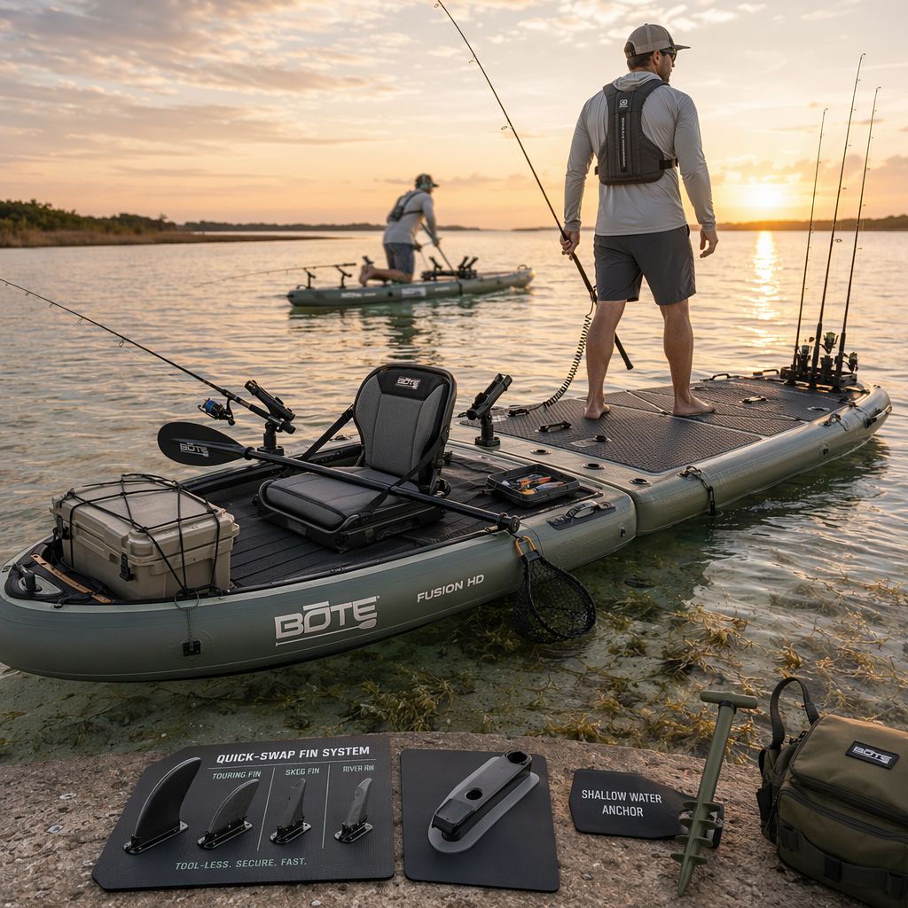 Versatile use cases: switching between kayak mode, SUP mode, and targeted fishing techniques for weekend adventures Versatile use cases: switching between kayak mode, SUP mode, and targeted fishing techniques for weekend adventures