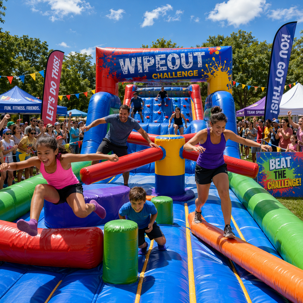 Why Choose a Commercial Inflatable Wipeout Obstacle Course for Outdoor Events? Why Choose a Commercial Inflatable Wipeout Obstacle Course for Outdoor Events?